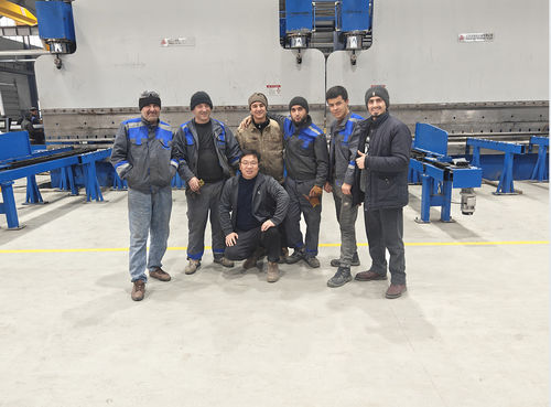 أحدث حالة شركة حول تم تركيب 2-WE67K-600-6500 CNC الفرامل الموازية للضغط في مصر (Al-Babtain P&T Co & AI-Babtain LeBLANC)