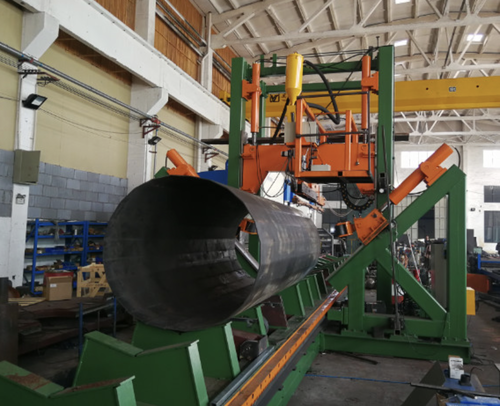 أحدث حالة شركة حول Indonesia Customer Purchases CMC 340/12000 High Mast and Mono Pole Shut Welding Machine for 12m Poles