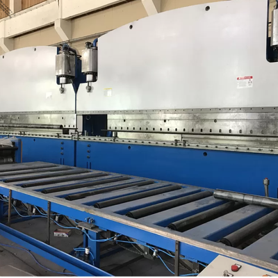 الفرامل الهيدروليكية المضغوطة CNC Tandem بقوة عمل 320 طن وطول طاولة 6000 مم مع نظام DELEM DA53T CNC