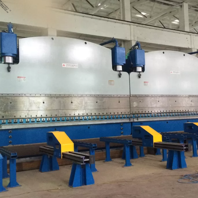الفرامل الهيدروليكية المضغوطة CNC Tandem بقوة عمل 320 طن وطول طاولة 6000 مم مع نظام DELEM DA53T CNC