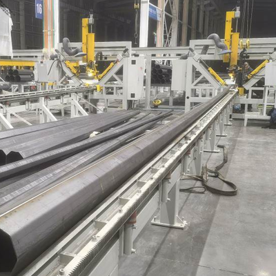 لحام أعمدة نبض MIG CNC بطول 12 مترًا | آلة لحام أعمدة إنارة الشوارع