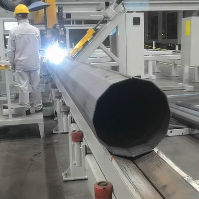 آلة لحام قطر كبير 600mm نبض MIG الضوء القطب مع 12m ضربة لحام لأعمدة ضوء الشارع